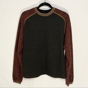 Men's Kuhl Two-Tone Sweater - Black and Brown